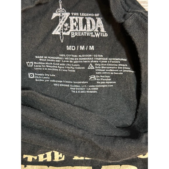 Zelda Breath Of The Wild Link Arch Shot Logo Graphic T-Shirt T-Shirt medium - Picture 3 of 3